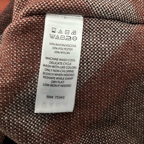 RACHEL ZOE Zip Fringe Poncho Brown Plaid SIZE S/M - Picture 6 of 6